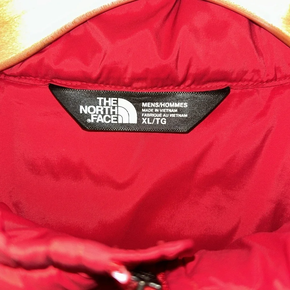THE NORTH FACE THERMOBALL Men‎ Quilted Jacket Size XL/TG Insulated Red Nylon
